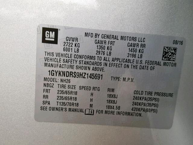 1GYKNDRS9HZ145691
