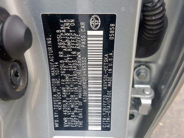 4T1BF1FK2FU485552