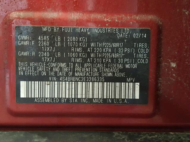 4S4BRBNC2E3286335