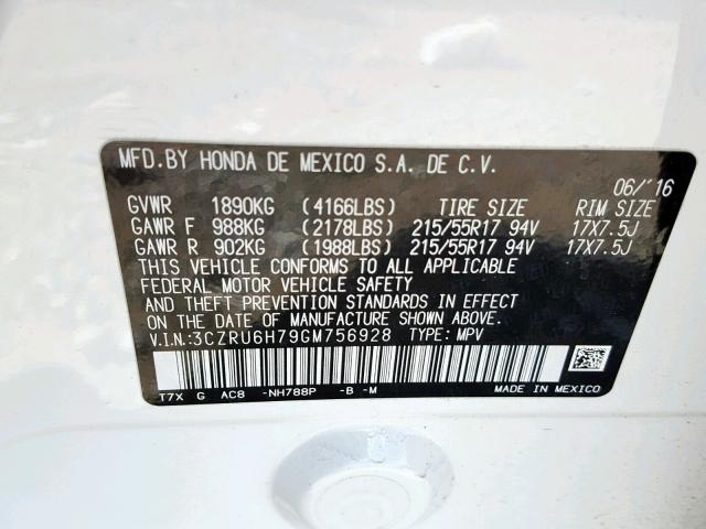 3CZRU6H79GM756928